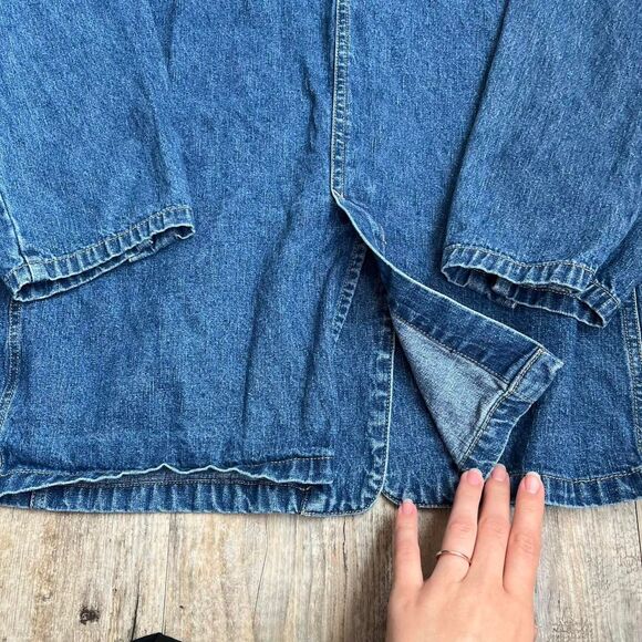 Victoria Jones Jean Jacket Women's 2X Blue and Navy Vintage Button - Picture 5 of 6